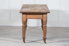 Large 19thC English Pine Farmhouse Table - 2673920