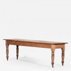 Large 19thC English Pine Farmhouse Table - 2678270