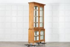 Large 19thC English Pine Glazed Cabinet - 3949475