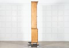 Large 19thC English Pine Glazed Cabinet - 3949478