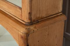 Large 19thC English Pine Glazed Cabinet - 3949481