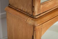 Large 19thC English Pine Glazed Cabinet - 3949484