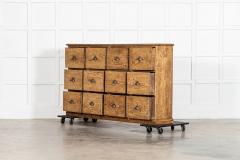 Large 19thC English Pine Haberdashery Drawers - 4270626