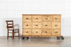 Large 19thC English Pine Haberdashery Drawers - 4270629