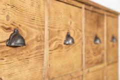 Large 19thC English Pine Haberdashery Drawers - 4270636