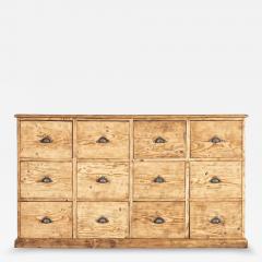 Large 19thC English Pine Haberdashery Drawers - 4276983