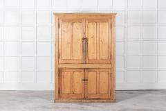 Large 19thC English Pine Housekeepers Cupboard - 2665774