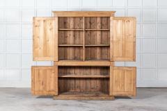 Large 19thC English Pine Housekeepers Cupboard - 2665775