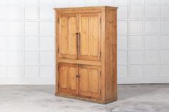 Large 19thC English Pine Housekeepers Cupboard - 2665779