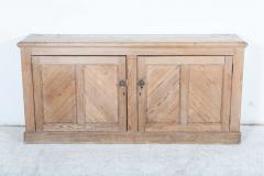 Large 19thC English Pine Paneled Dresser Base - 2630328