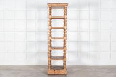 Large 19thC English Pine Pantry Etagere Shelves on Castors - 2960570