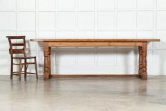 Large 19thC English Pine Refectory Table - 3402515