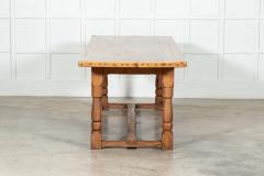 Large 19thC English Pine Refectory Table - 3402519