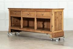 Large 19thC English Pine Shop Counter - 3725767