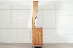Large 19thC English Pine Waterfall Dresser - 3647358