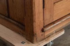Large 19thC English Pine Waterfall Dresser - 3647362