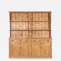 Large 19thC English Pine Waterfall Dresser - 3688796