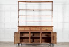 Large 19thC English Pine Waterfall Dresser - 4476804