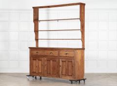 Large 19thC English Pine Waterfall Dresser - 4476808