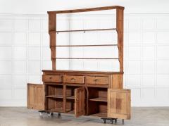 Large 19thC English Pine Waterfall Dresser - 4476809