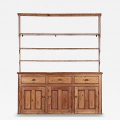 Large 19thC English Pine Waterfall Dresser - 4476966