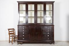 Large 19thC English Specimen Display Cabinet Bookcase - 2544680