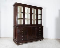Large 19thC English Specimen Display Cabinet Bookcase - 2544681