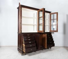 Large 19thC English Specimen Display Cabinet Bookcase - 2544683