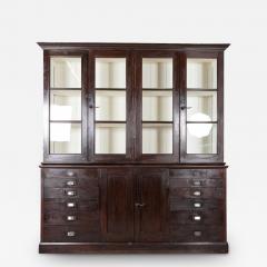 Large 19thC English Specimen Display Cabinet Bookcase - 2546610