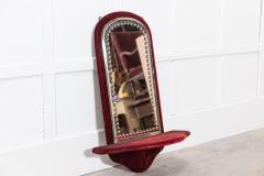 Large 19thC English Velvet Sorcerers Mirror - 2852076