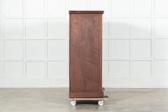 Large 19thC English Walnut Apothecary Bank Drawers - 3485955