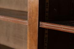 Large 19thC English Walnut Birch Bookcase - 3083631