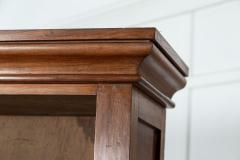 Large 19thC English Walnut Birch Bookcase - 3083632