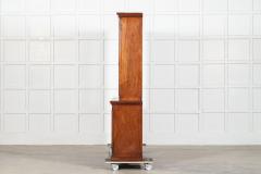 Large 19thC English Walnut Glazed Bookcase - 4210718
