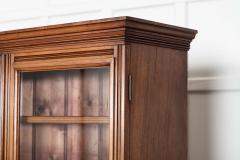 Large 19thC English Walnut Glazed Bookcase - 4210719