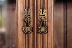 Large 19thC English Walnut Glazed Bookcase - 4210721