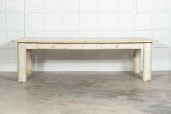 Large 19thC French Bleached Pine Farmhouse Table - 3220103