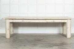 Large 19thC French Bleached Pine Farmhouse Table - 3220104