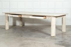 Large 19thC French Bleached Pine Farmhouse Table - 3220106