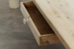 Large 19thC French Bleached Pine Farmhouse Table - 3220112