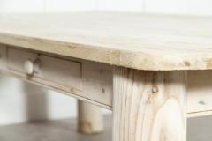 Large 19thC French Bleached Pine Farmhouse Table - 3220113