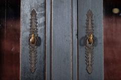 Large 19thC French Ebonised Mahogany Glazed Vitrine Bookcase Armoire - 4026050