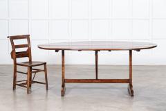 Large 19thC French Fruitwood Oval Vendange Dining Table - 3742320