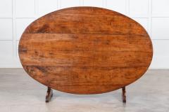 Large 19thC French Fruitwood Oval Vendange Dining Table - 3742321