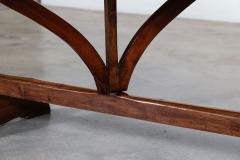 Large 19thC French Fruitwood Oval Vendange Dining Table - 3742323