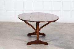 Large 19thC French Fruitwood Oval Vendange Dining Table - 3742331