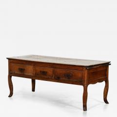 Large 19thC French Fruitwood Server Table - 3392114