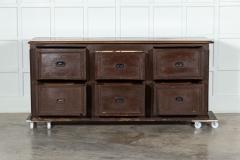 Large 19thC French Mahogany Pine Painted Counter Drawers - 3307307