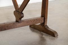 Large 19thC French Oak Vendange Table - 4298051