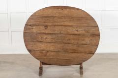 Large 19thC French Oak Vendange Table - 4298052